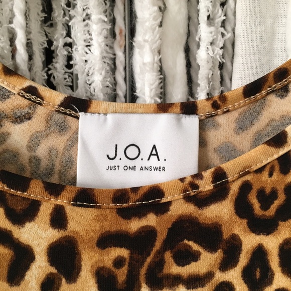 NWOT J O A leopard bodysuit - Picture 6 of 7
